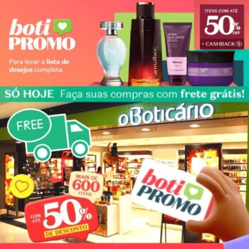 Seleção de produtos Botipromo O Boticário