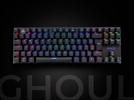 Teclado Mecanico Mancer Ghoul Mk2 Rgb Abnt2 Switch Marrom