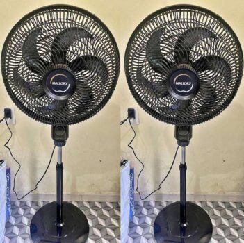 Ventilador Mallory Coluna Eolo Preto - Grafite 40 cm 127V