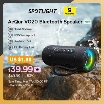 Caixa Bluetooth Baseus AeQur VO20