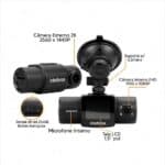 Camera Veicular Intelbras Duo DC 3201 2K 30FPS 1440P - Pt