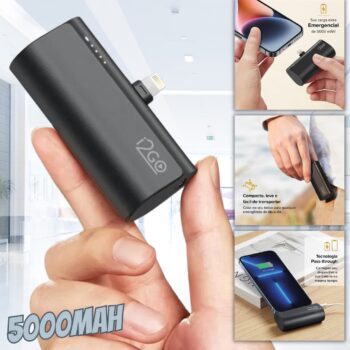 Carregador Portátil (Power Bank) i2GO Pocket 5000mAh - Modelo Lightning