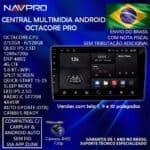 Central Multimidia OCTACORE PRO UNIVERSAL NAVPRO, TELA 7 3GB-32GB (Carplay e Android Auto sem Fio)