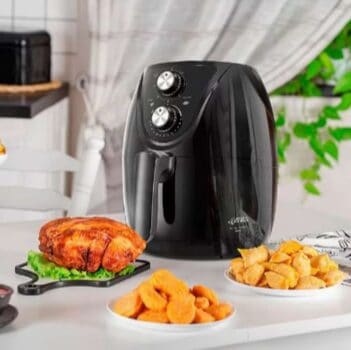 Fritadeira Air Fryer Britânia Bcfr06 Bella Cuccina 3,8l - Preta