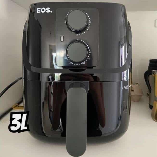 Fritadeira Sem Óleo Air Fryer EOS Chef Gourmet 3 Litros Preto EAF30 110V