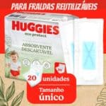 Huggies Absorvente Descartável p/Fralda Eco Protect – 20 un