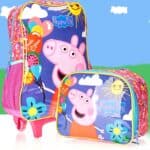 Kit Mochilete E Lancheira Grande Peppa Sestini