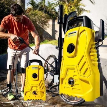 Lavadora De Alta Pressão Kärcher Compacta 1500 Psi/libras 1200w 300l/h Com Aplicador De Detergente E Lança Regulável 220v