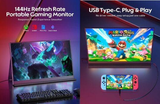 Monitor Portátil UPERFECT 16,1, 144Hz, FHD 1080P - Estoque no Brasil