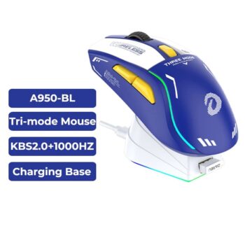 Mouse Gamer Dareu A950-L Tri Mode com base de carregamento