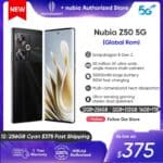 Nubia Z50 5G - Estoque no Brasil