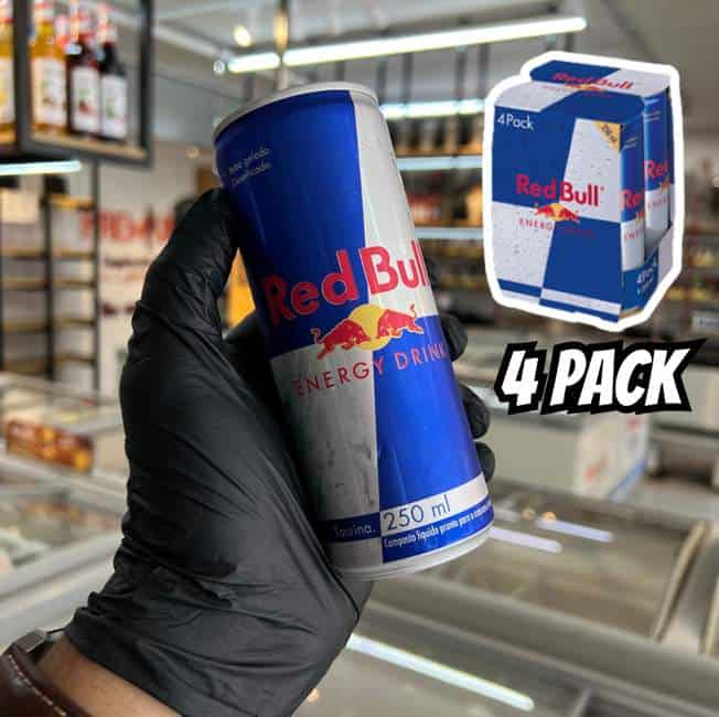 Pack de 4 Latas Red Bull Energético, Energy Drink, 250ml