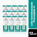 Pack de Leite Semidesnatado Piracanjuba 1L - 12 Unidades