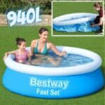 Piscina Inflavel Redonda Fast Set 940L 1,83mx51cm Bestway