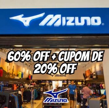 Produtos Mizuno Com Até 60% Off + Cupom De 20% Off