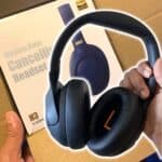 QCY H3 ANC Fone de Ouvido Bluetooth, Cancelamento de Ruído Ativo Headphone Bluetooth 5.4 Headset com Microfone, Certificação Hi-Res Audio, Conexão Multipontos, 60 horas reprodução (Preto)