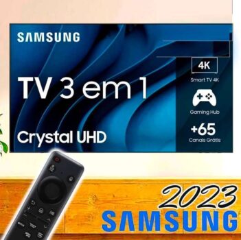 Smart Tv 50'' Crystal Uhd 4k 50cu8000 2023 Preta Samsung