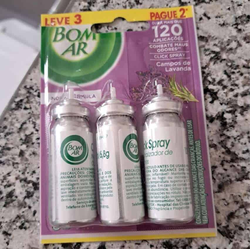 Air Wick Aromatizador Bom Ar Click Spray Refil Leve 3 Pague 2 Campos De Lavanda