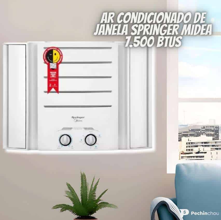 Ar Condicionado De Janela Springer Midea 7.500 Btus Só Frio Mecânico 127v