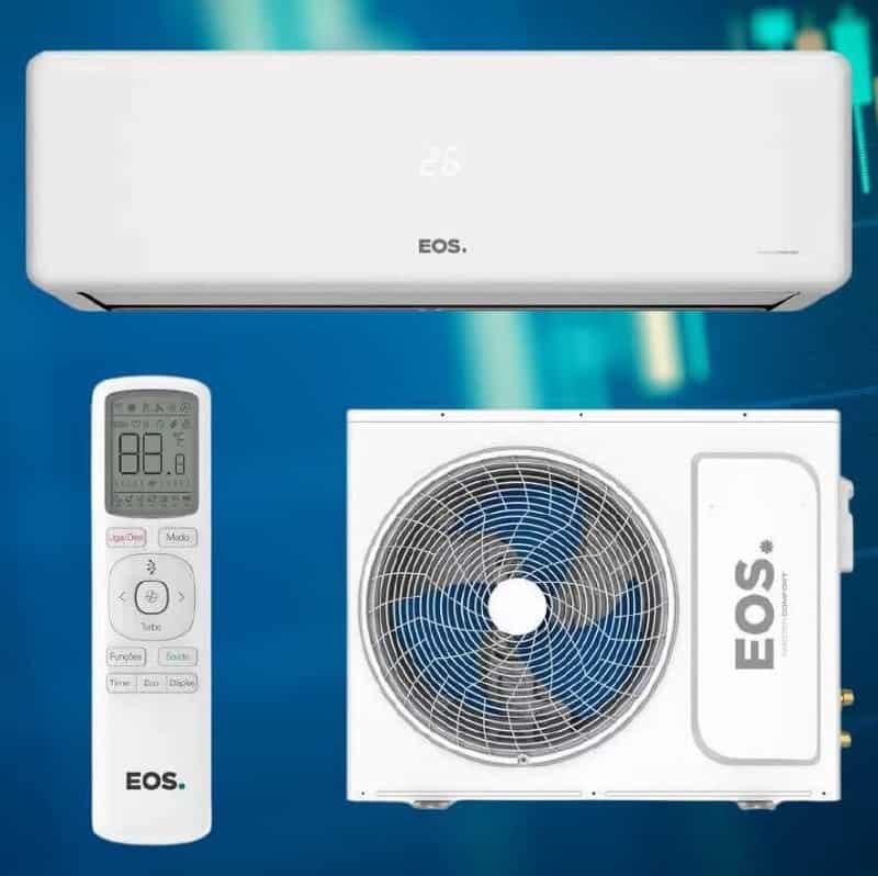 Ar-condicionado Split 9000 Btus Eos Master Confort On/off High Wall Só Frio Easm9000fi/easm9000fe 220v