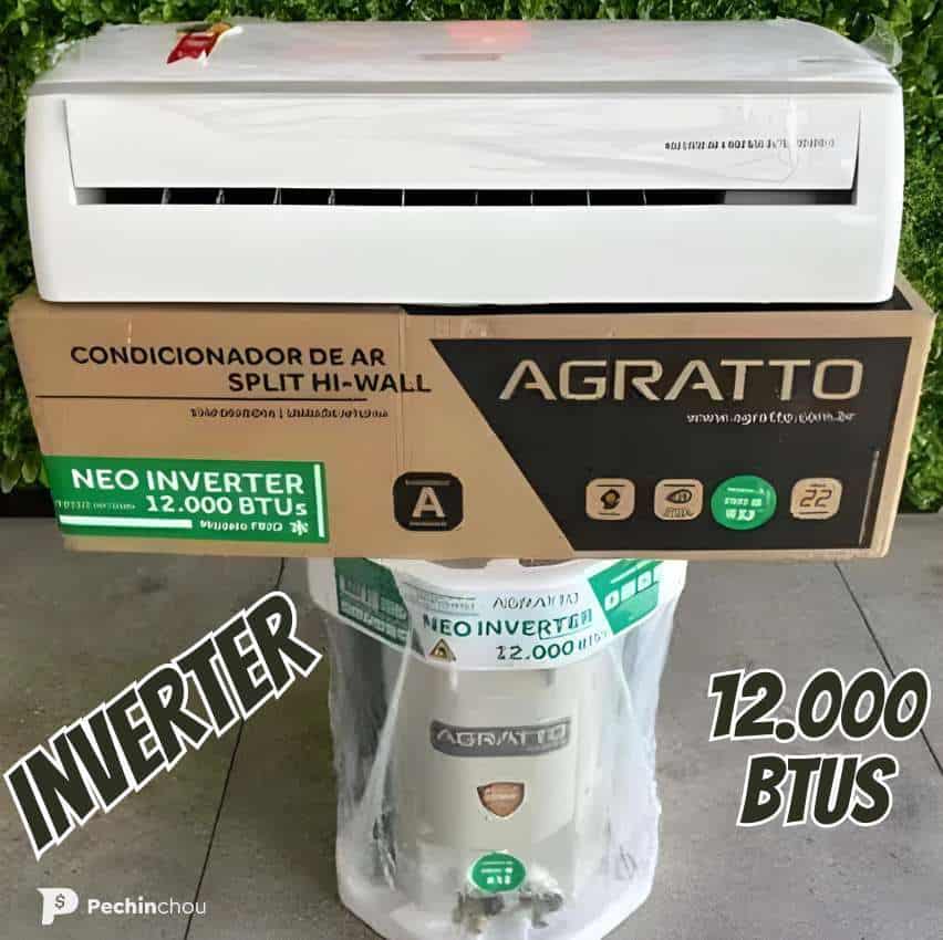 Ar-Condicionado Split Agratto Liv Inverter Top 12000btus/h Frio Branco LCST12F-02I - 220V