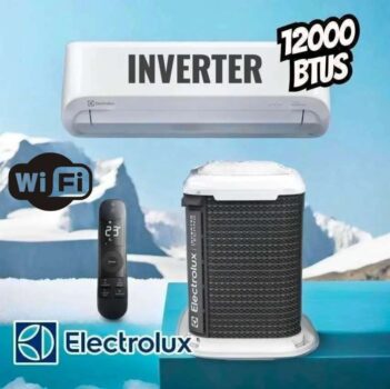 Ar-condicionado Split Inverter 12000 Btus Electrolux Color Adapt com Wi-fi Só Frio Yi12f/ye12f 220v