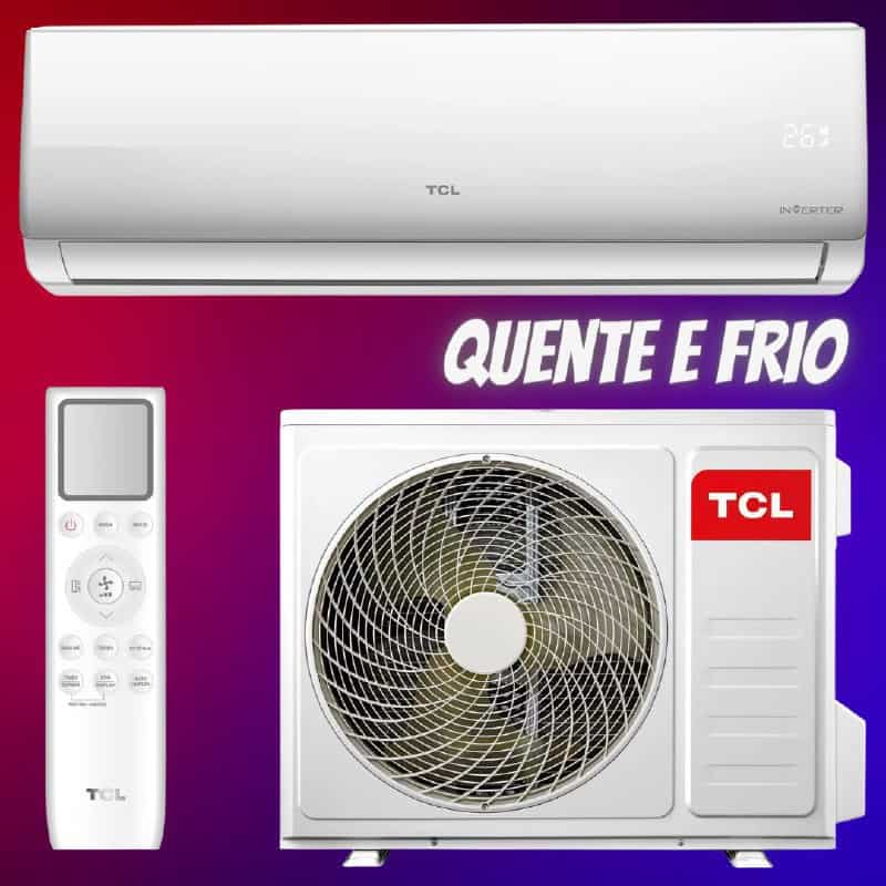 Ar-condicionado Split Inverter 9000 Tcl Hiw Q/f 220v Cor Branco , Quente e Frio