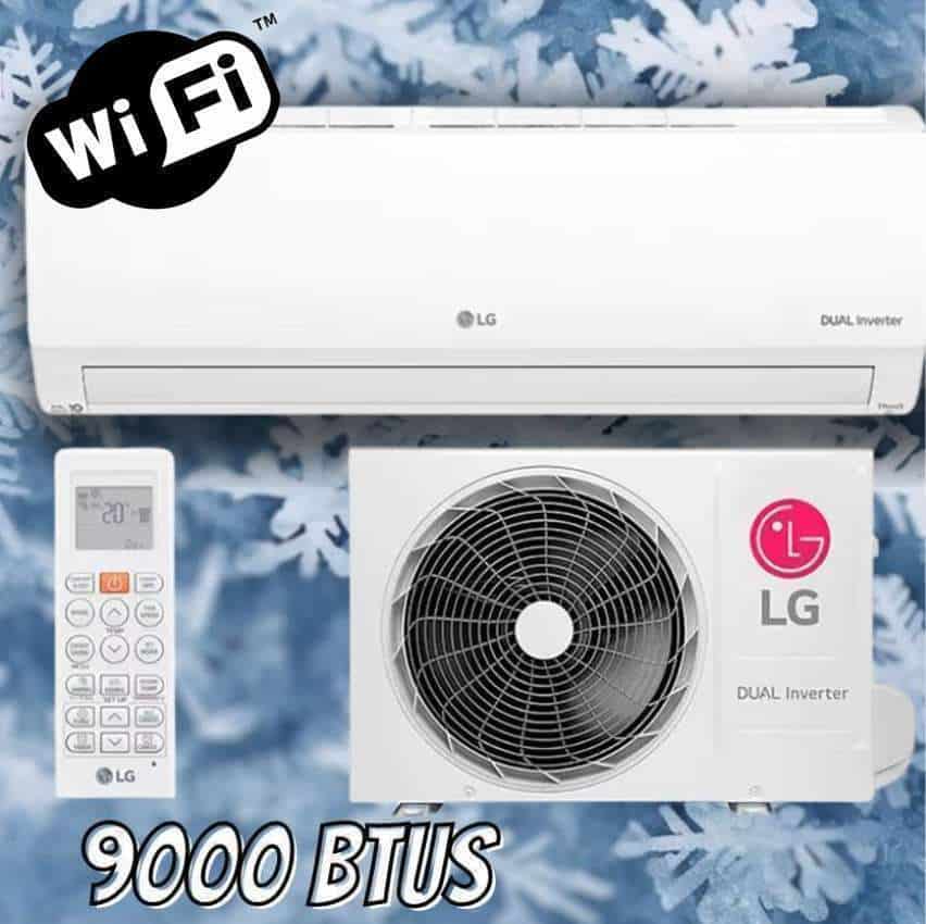 Ar Condicionado Split Inverter LG Hi Wall Dual Voice +AI 9000 BTUs Frio S3-Q09AA31A - 220V