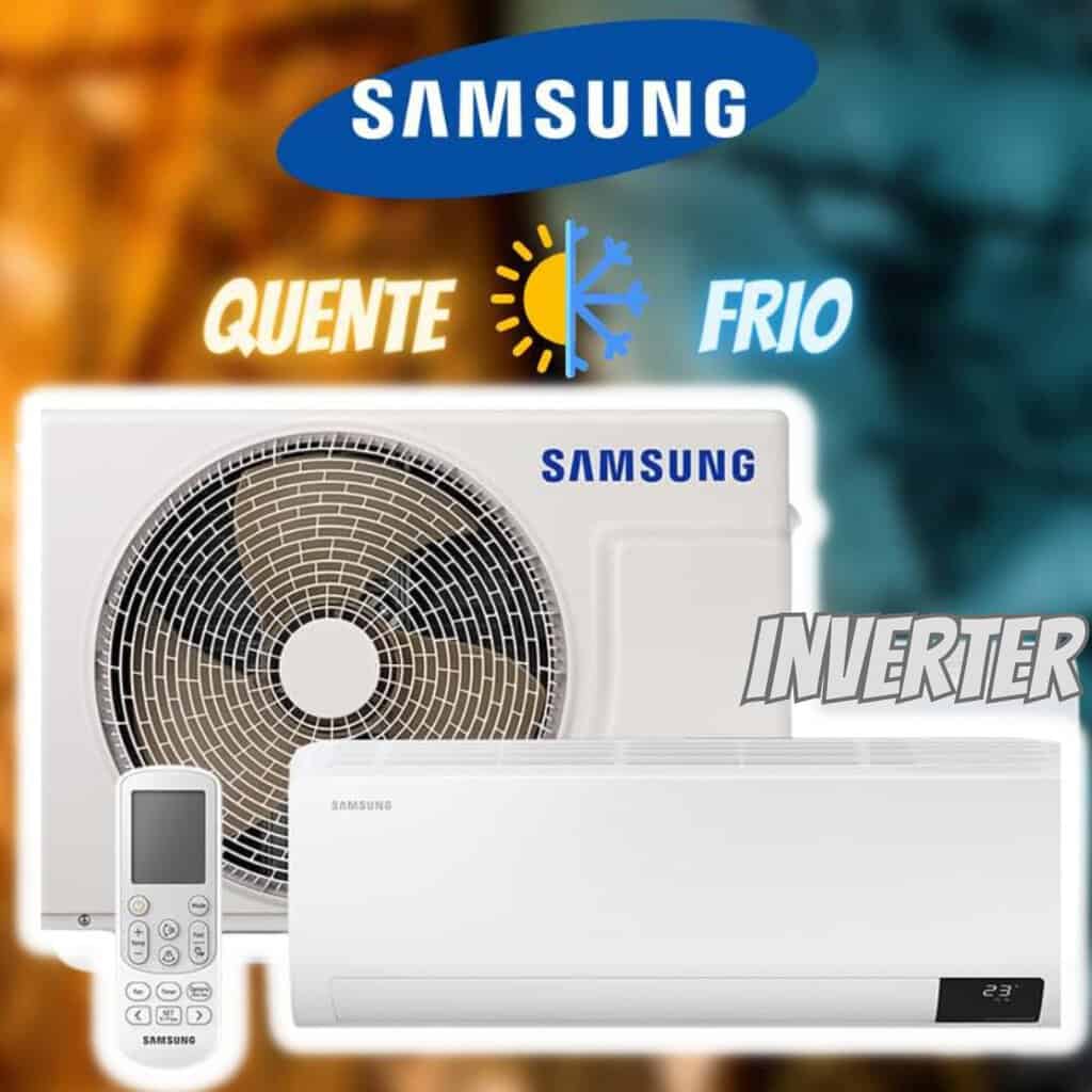 Ar-condicionado Split Samsung Digital Inverter Ultra 12.000 BTUs Quente e Frio AR12BSHZCWKNAZ Branco 220V