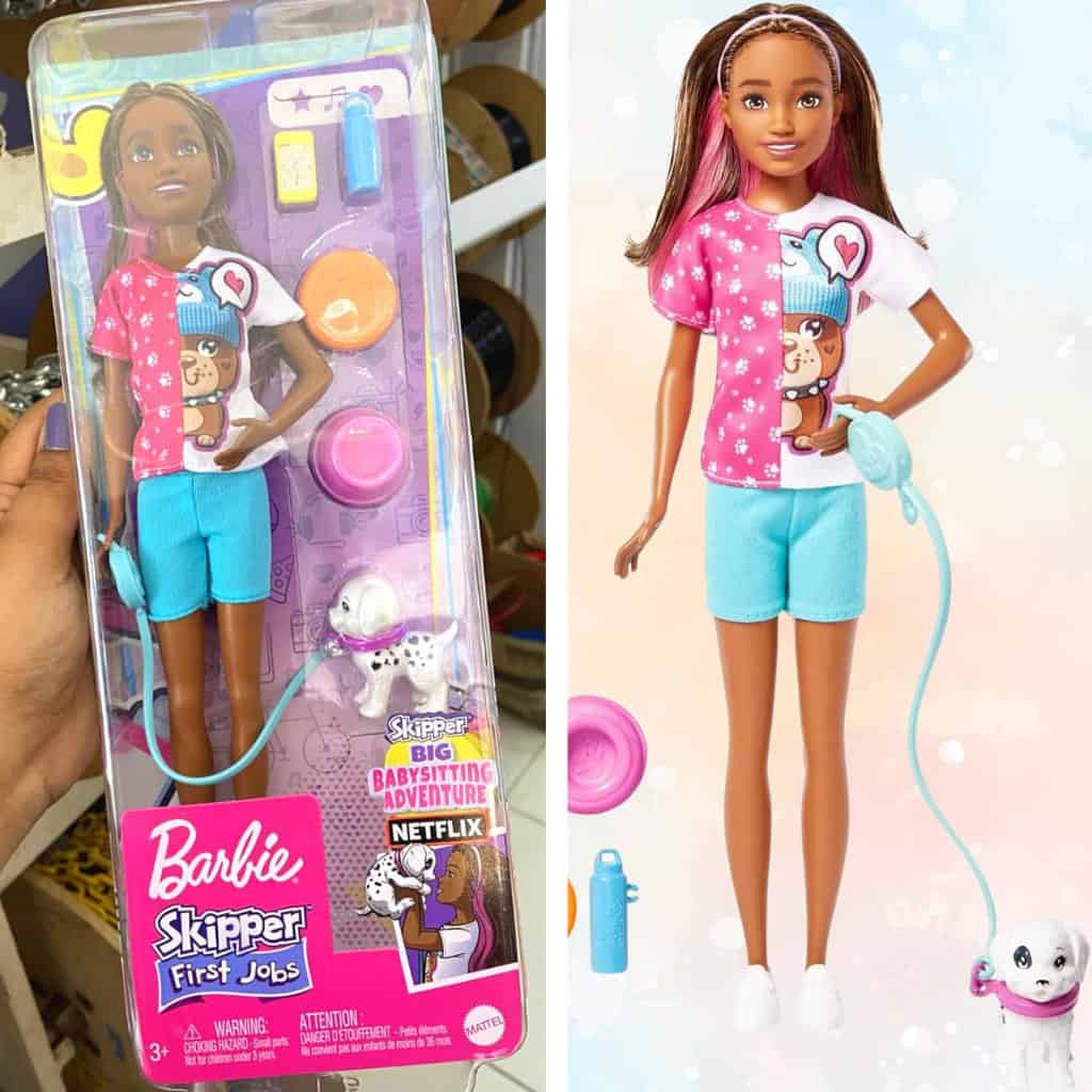 Barbie Boneca Skipper babá de cachorro