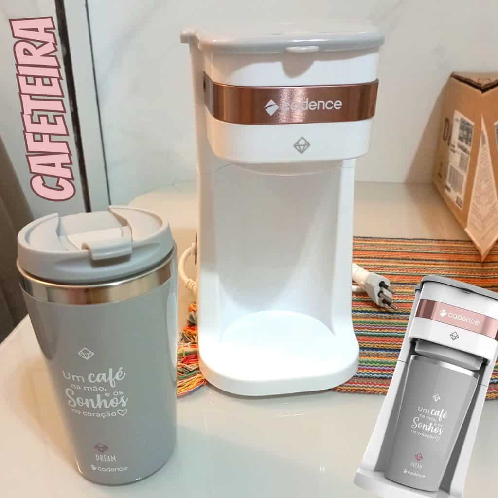 Cafeteira Elétrica Cadence Dream Rosé Gold com Copo Térmico