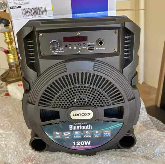 Caixa Caixinha Som Bluetooth Com Led Bateria Longa Duração