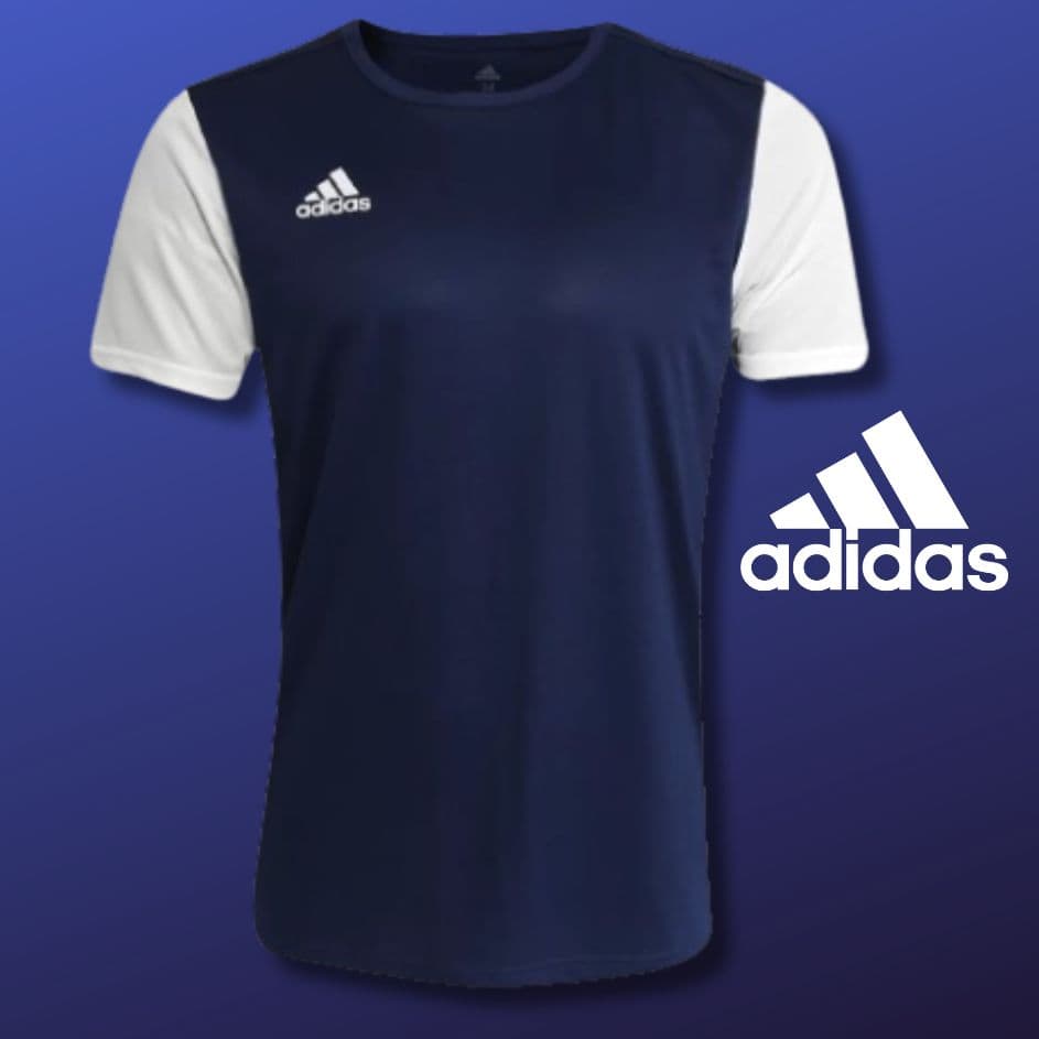 Camisa Estro 19 Adidas Masculina - Exclusiva - Azul+Branco