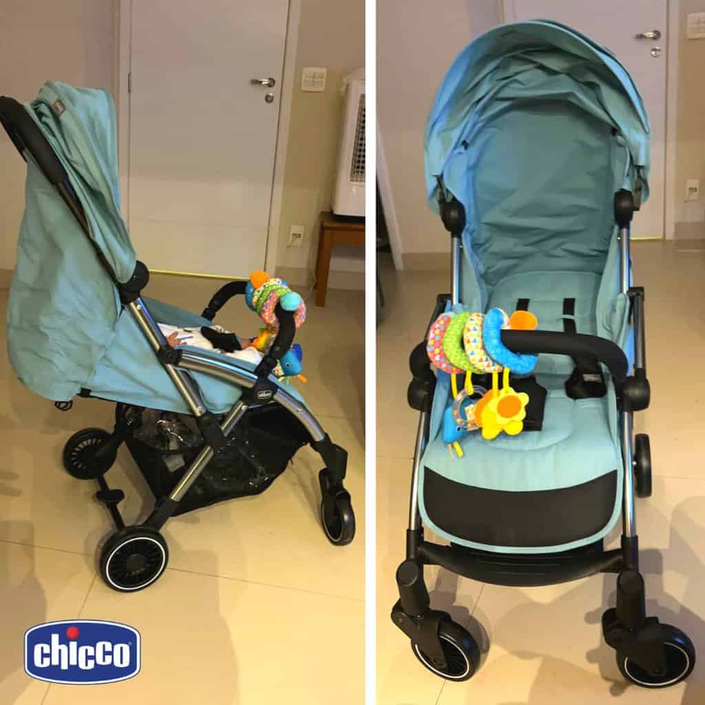 Chicco Carrinho de bebé Cheerio Hydra Azul, carrinho de bebe de 0 meses a 15 kg