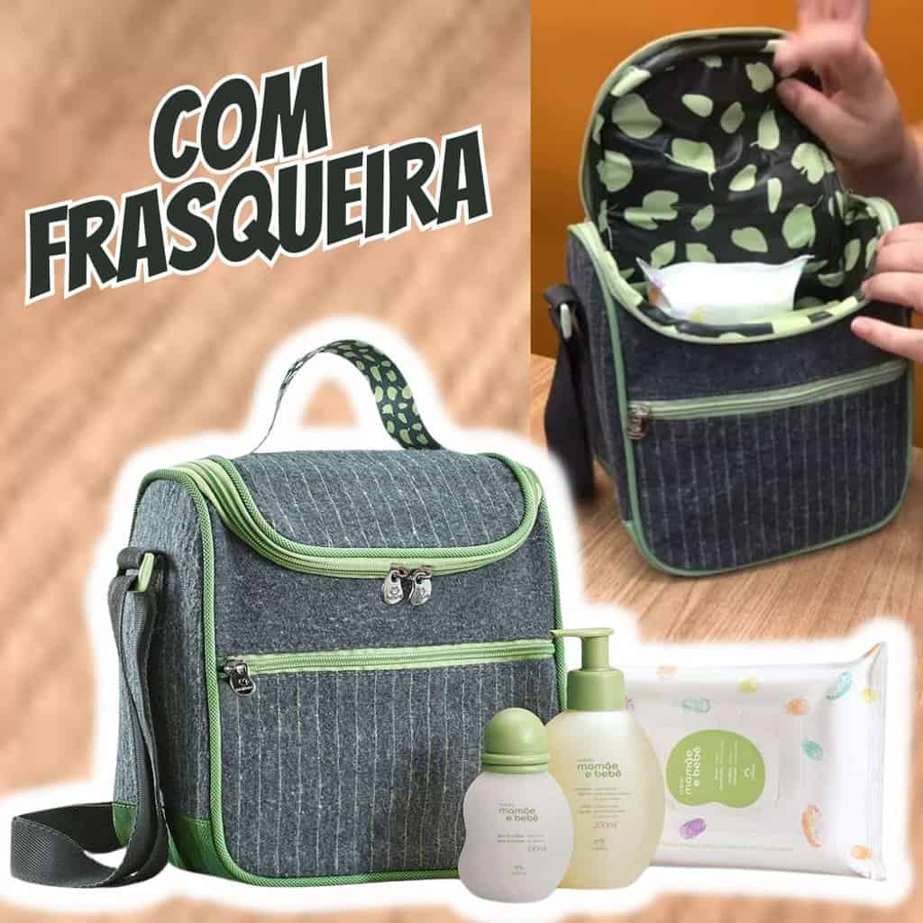 Conjunto Natura Mamãe e Bebê com Frasqueira