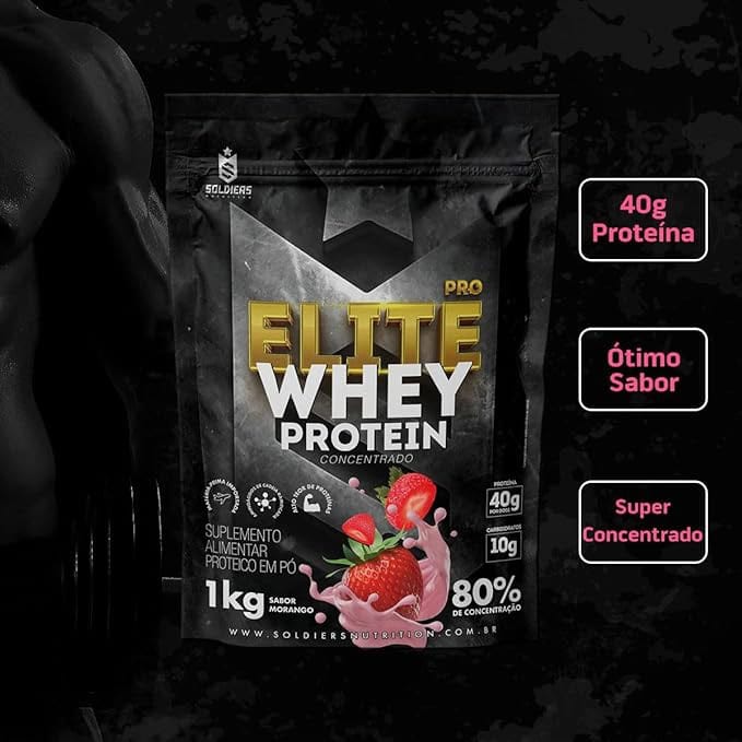 Elite Pro Whey Protein Concentr 80% 1kg - Soldiers Nutrition