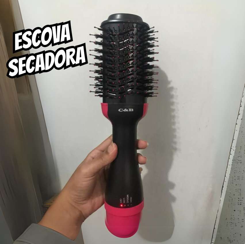 Escova Secadora Alisadora Modeladora 1000w Uso Profissional 110V