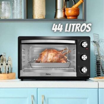 Forno Elétrico Philco Pfe44p Dupla Resistência 44l Cor Preto 110V