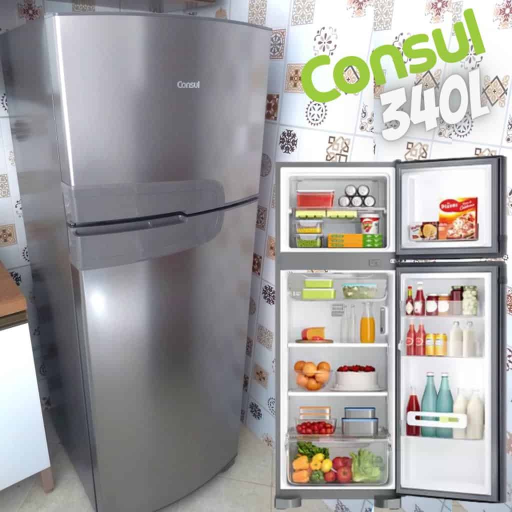 Geladeira/Refrigerador Consul Frost Free Duplex Evox 340L CRM39 AKANA