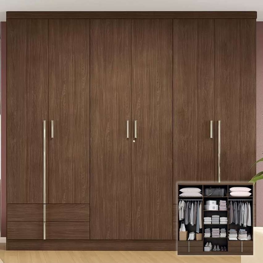 Guarda-roupa Casal 6 Portas - 4 Gavetas Kappesberg Aspen