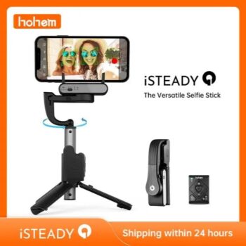 Hohem iSteady Q Selfie Stick Estabilizador de Imagem Dobrável - Estoque no Brasil