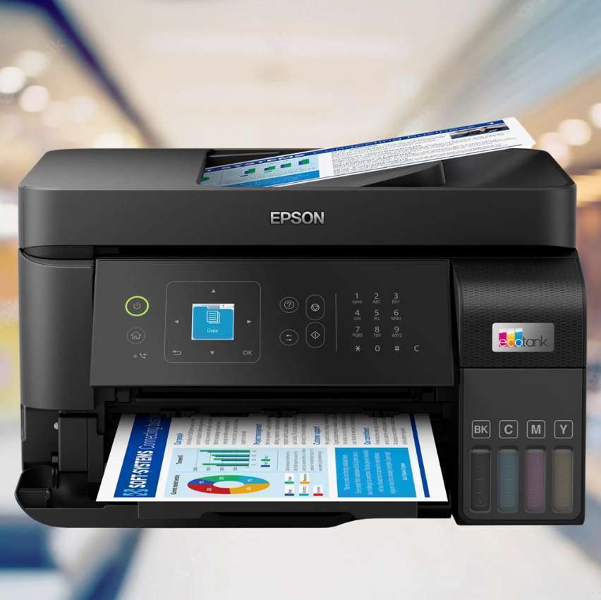 Impressora Multifuncional Epson Ecotank L5590 - Tanque de Tinta Colorida USB Wi-Fi ADF