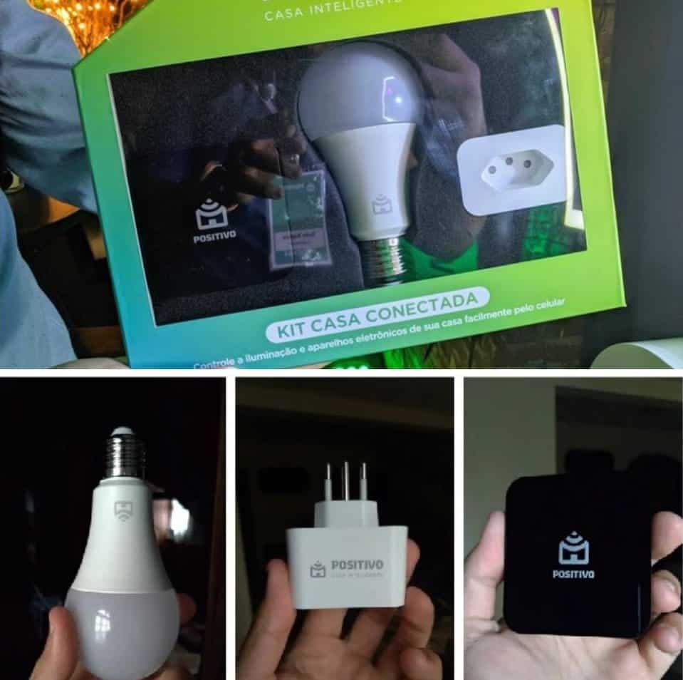 Kit Casa Conectada Inteligente Compatível Com Alexa Positivo