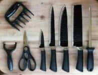 Kit Facas Churrasco Antiaderente Inox Premium