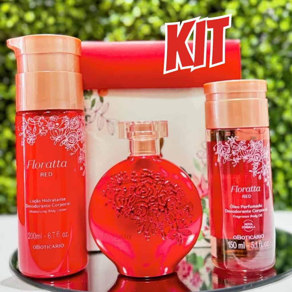 Kit Presente Dia das Mães Floratta Red (3 itens)