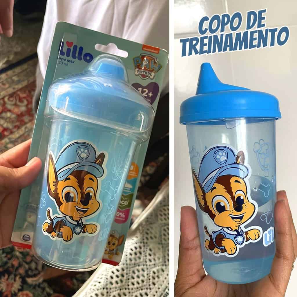 Lillo, Copo de Treinamento Max Patrulha Canina 320ml Azul