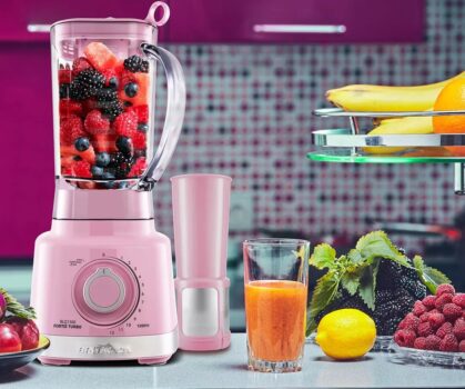 Liquidificador Britânia Blq1300rs Pro Maxx Turbo 3l 1200w Cor Rosa 110V