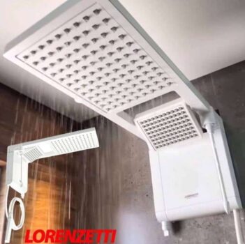 Lorenzetti Acqua Duo Ultra Chuveiro Eletrônico Ducha Branco 7800W 220V