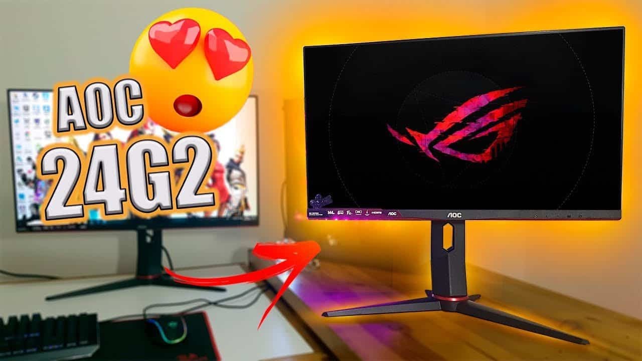 Monitor Gamer 23.8" AOC Hero, 144Hz, 1Ms - 24G2/BK