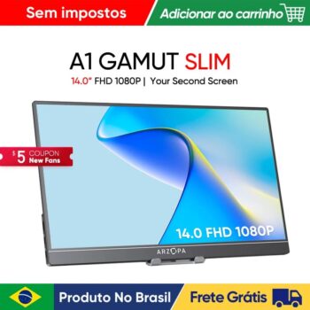 Monitor portátil Arzopa A1 GAMUT SLIM  14″ Full HD